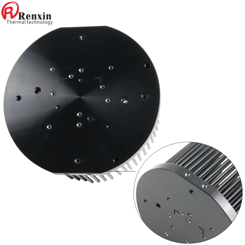 Aluminum Led Cob 140mm Pin Fin Heatsink