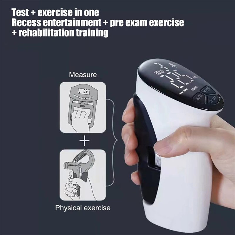 Dynamometer Hand Grips Strength Trainer LED Digital Electronic Grip Strength Measurement Meter Auto Capturing Power