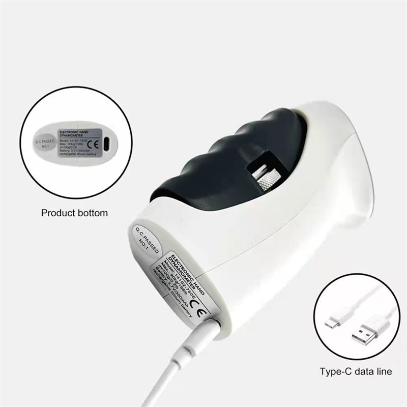 Dynamometer Hand Grips Strength Trainer LED Digital Electronic Grip Strength Measurement Meter Auto Capturing Power