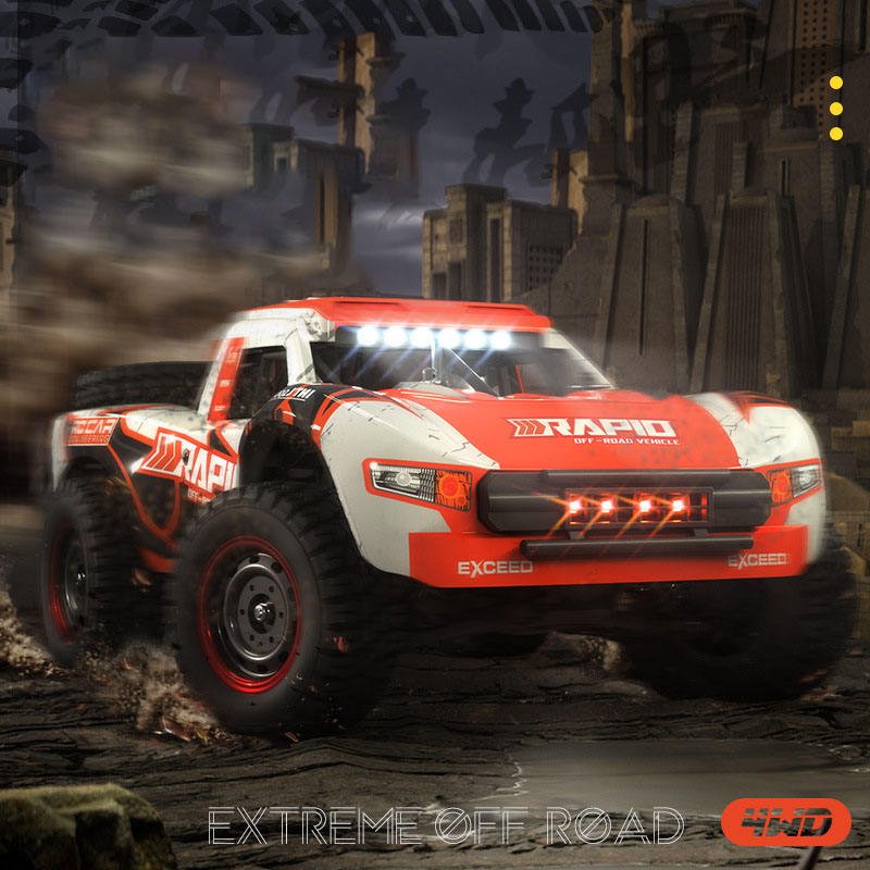 AiJH 70KM/H Drifting Remote Control Car 2.4G Brushless Motor Rc Auto LED Light Off-road Rc Climbing Car