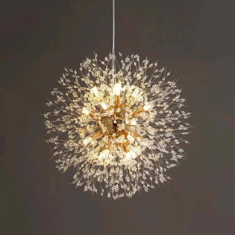 Modern Creative Restaurant Lamp Bedroom Hotel Living Room Led Ceiling Crystal Chandelier Pendant Lamp