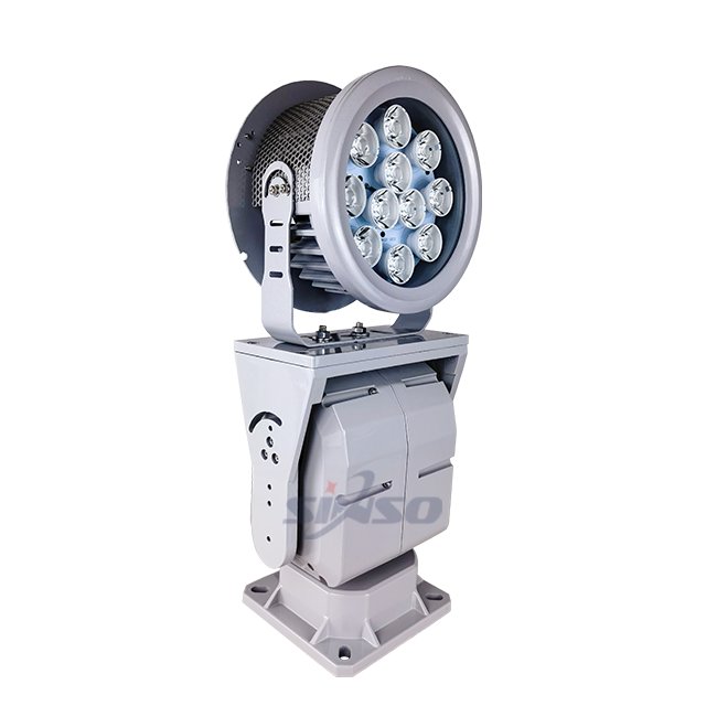 New Warehouse/habor/orchard/boarder Security Auto Rotating Searchlight Reflector
