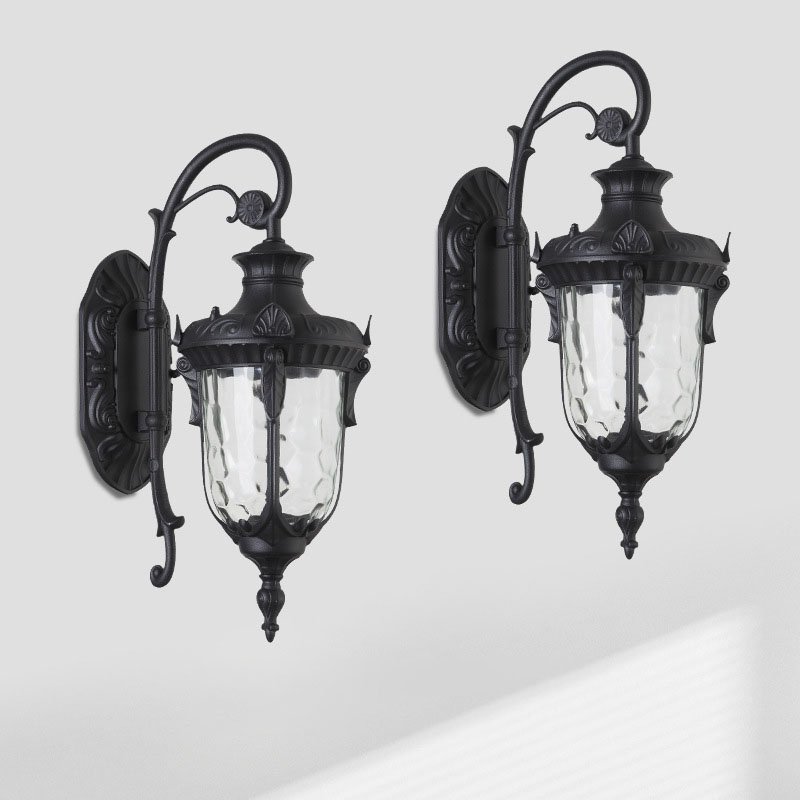 Modern Garden Ip65 Led Outside Wall Lights Outdoor Waterproof Light Fixture Sconce Black Vintage Lantern Led Outdoor Wall Lamp