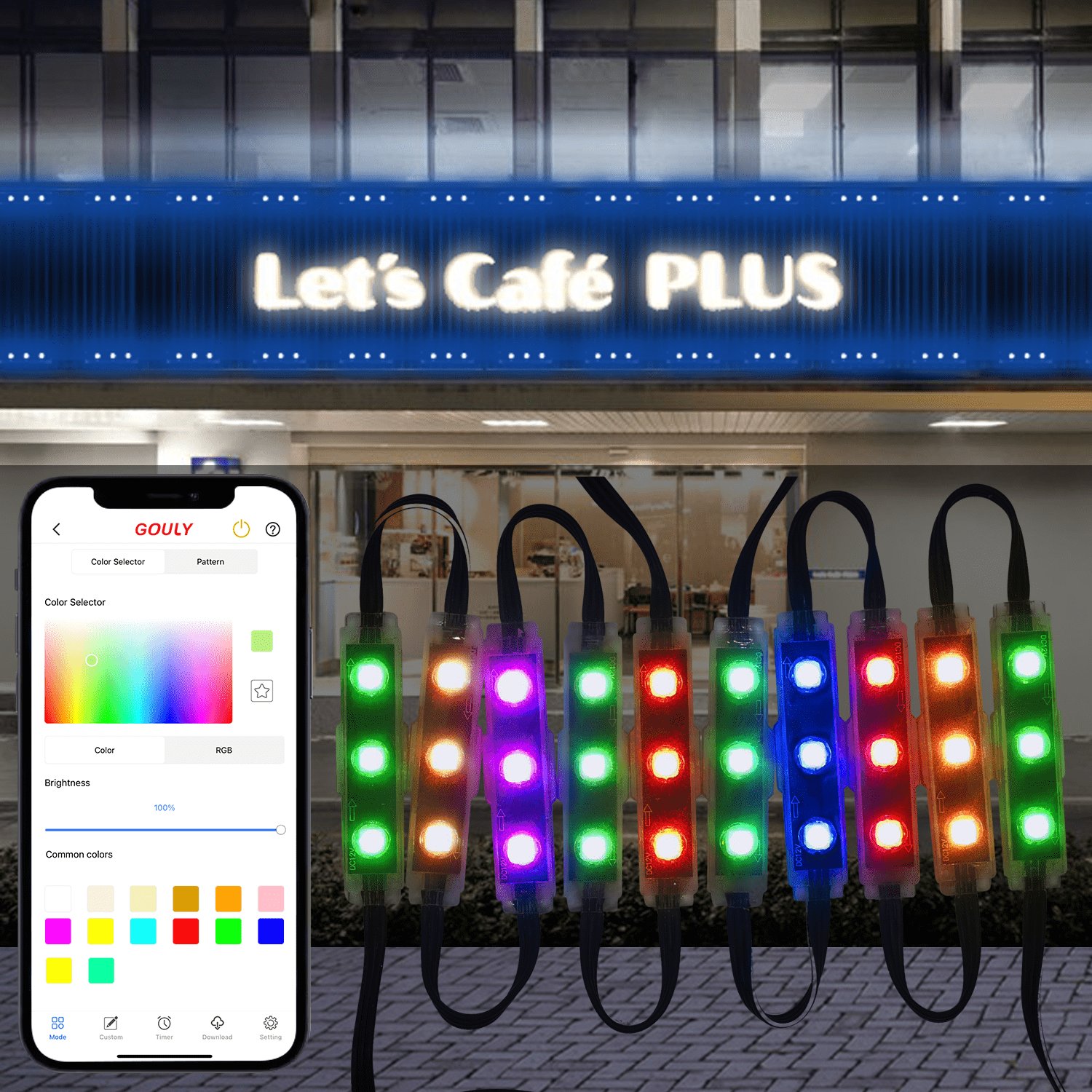 gouly Design High Quality Led Module Lights 12v 3leds Smd5050 Mini Led Injection Module