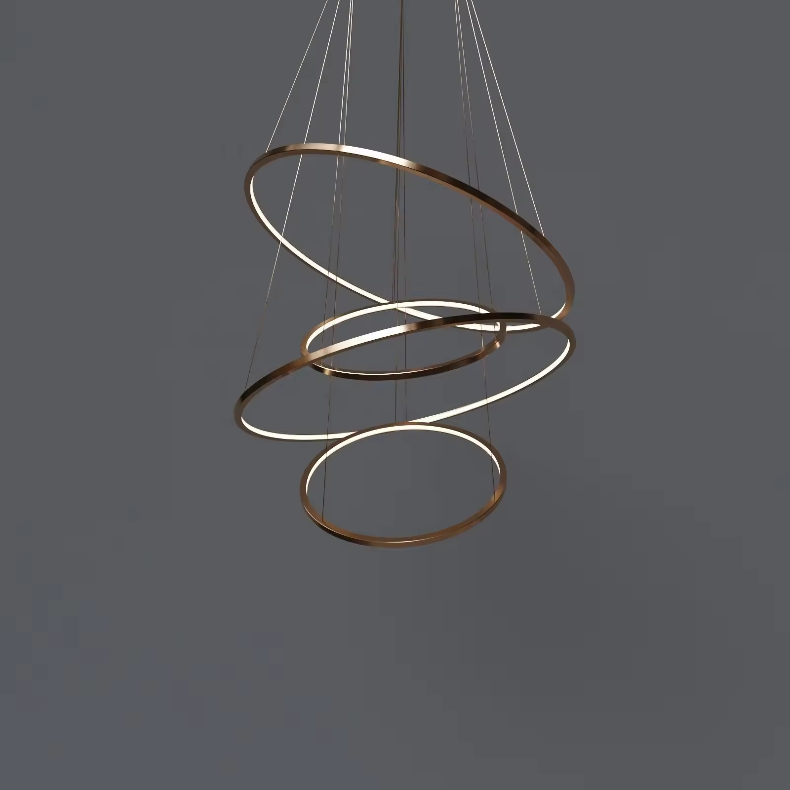 Etl Cetl Hoop Circular Shape Luxury Customized Size Italian Modern Wooden Chandelier Lighting Wooden Pendant Light