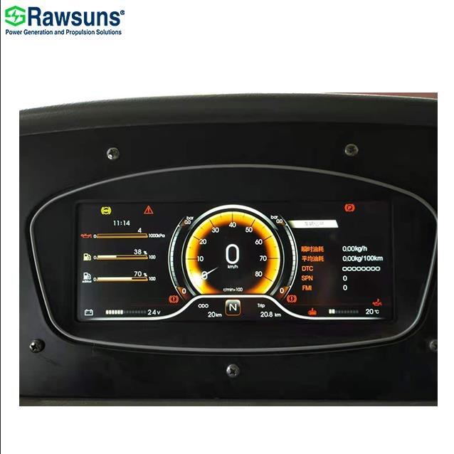 7" 7 Inch Color Screen Display Dashboard RDB219B Instrument Panel Auto Meter for Electric Vehicle Car Truck Bus Boat