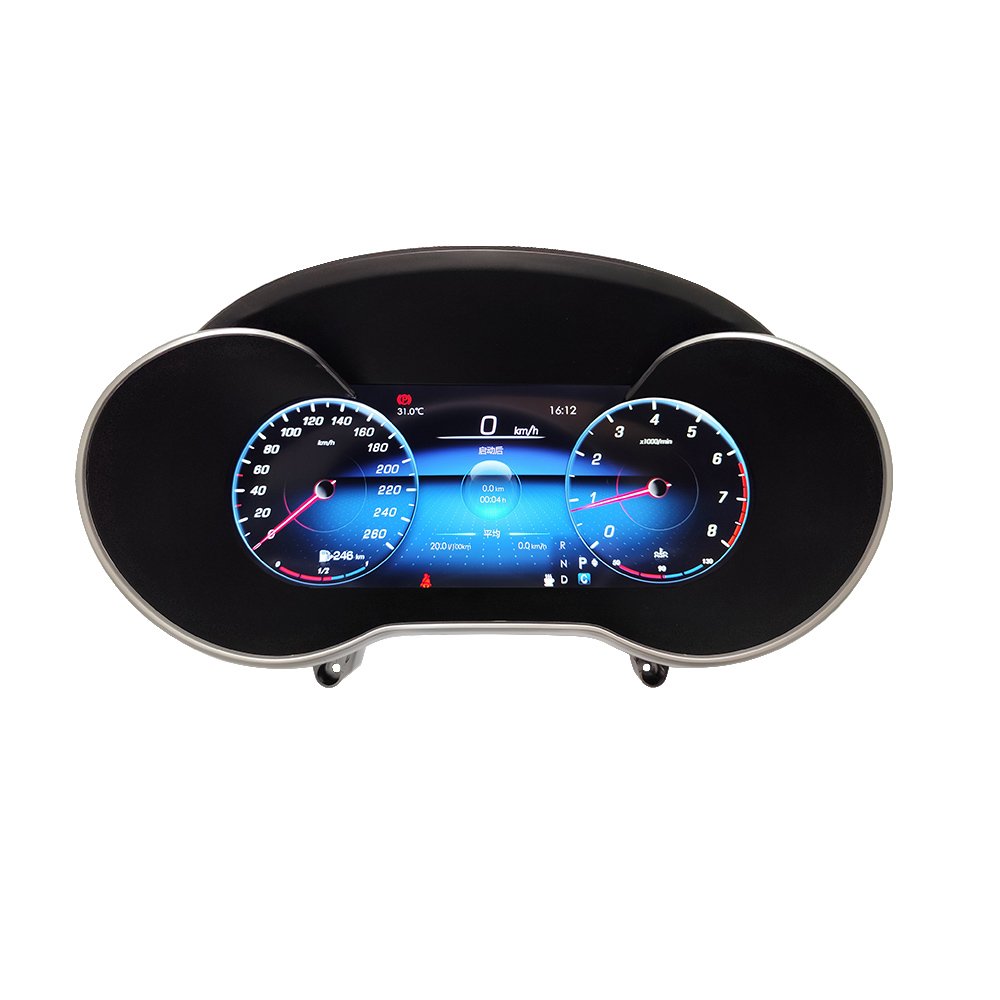 Linux System Digital Cluster LCD Instrument for Mercedes Benz C-Class W205 2015~18 Dashboard Dashboard Speedometer with Carplay