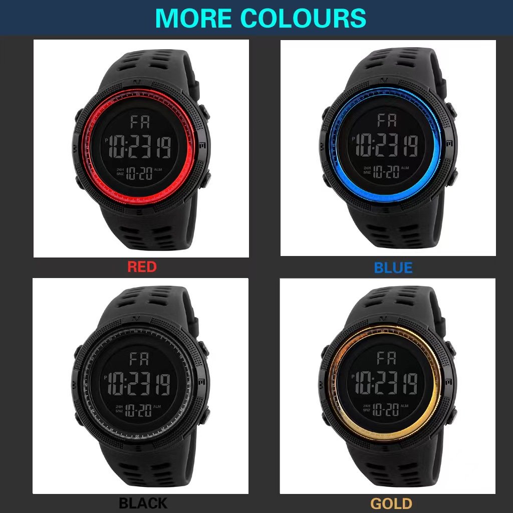 Fashion Design MAOLAITE 99908 Mens Sports LED Multifunctional 50 Meters Waterproof Digital Wrist Watches Relojes