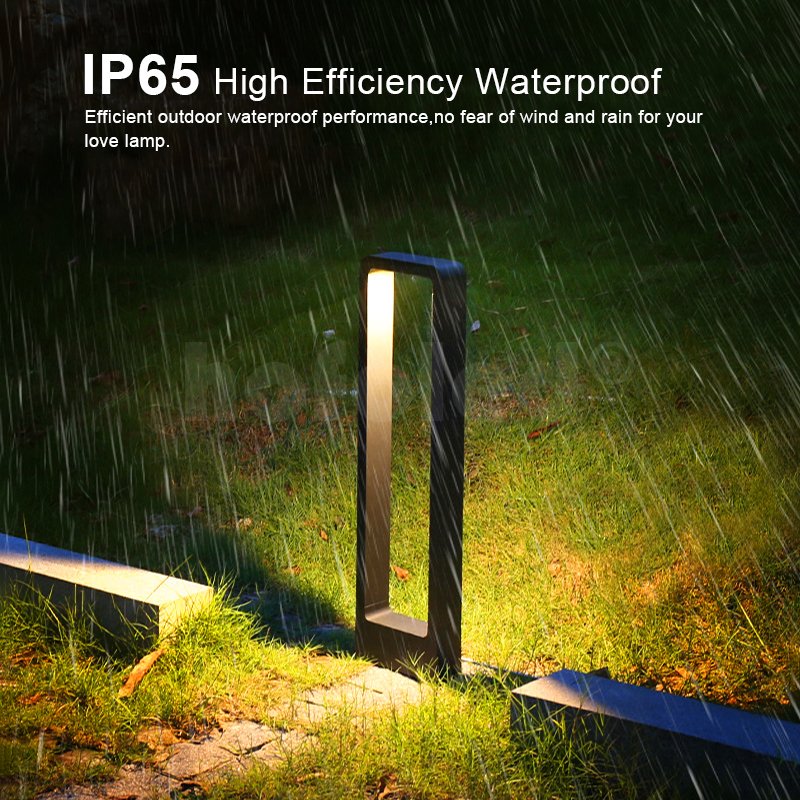 Aluminum Garden Lamp Waterproof IP65 Modern Hotel Home Outdoor Decoration Bollard Post Pathway Led Lawn Light