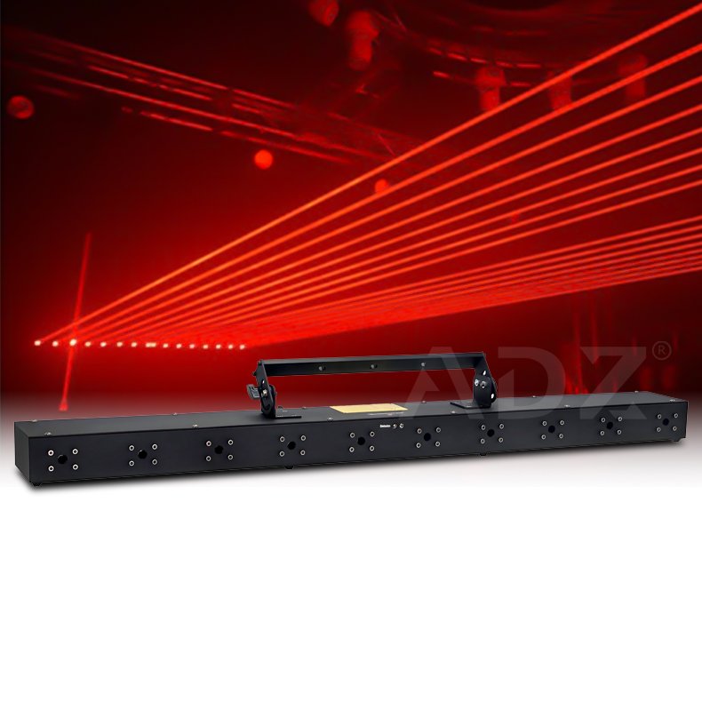 ADZ 10head Fixed Red Laser bar Laser Array for Dj Club Disco Party Hotel Event Dj Laser Light Show