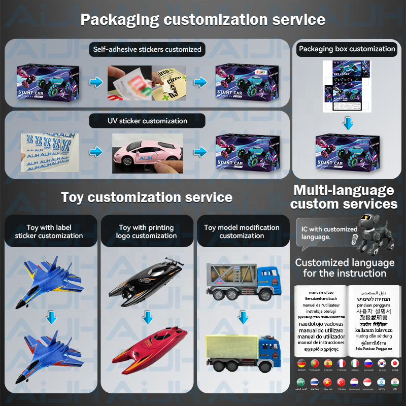 AiJH Carro De Juguete Remote Control Toy Rc Auto 3 Colors Gesture Sensing Rc Stunt Car Rotation 360 Remote Control Car