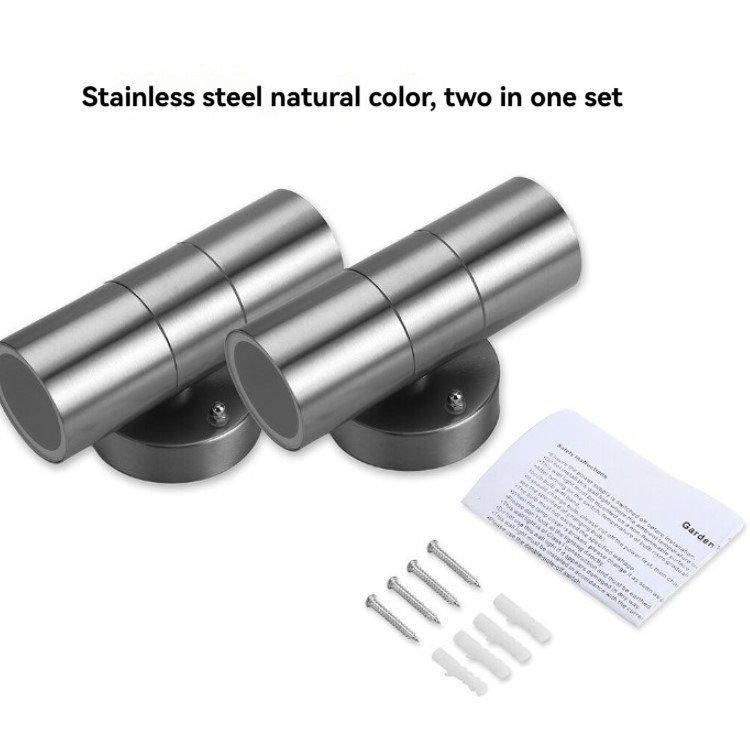 Stainless Steel Modern Facade Lighting Decoration Exterior Wall Mount Led Lights Outdoor Wall Lamps up and Down Wall Light