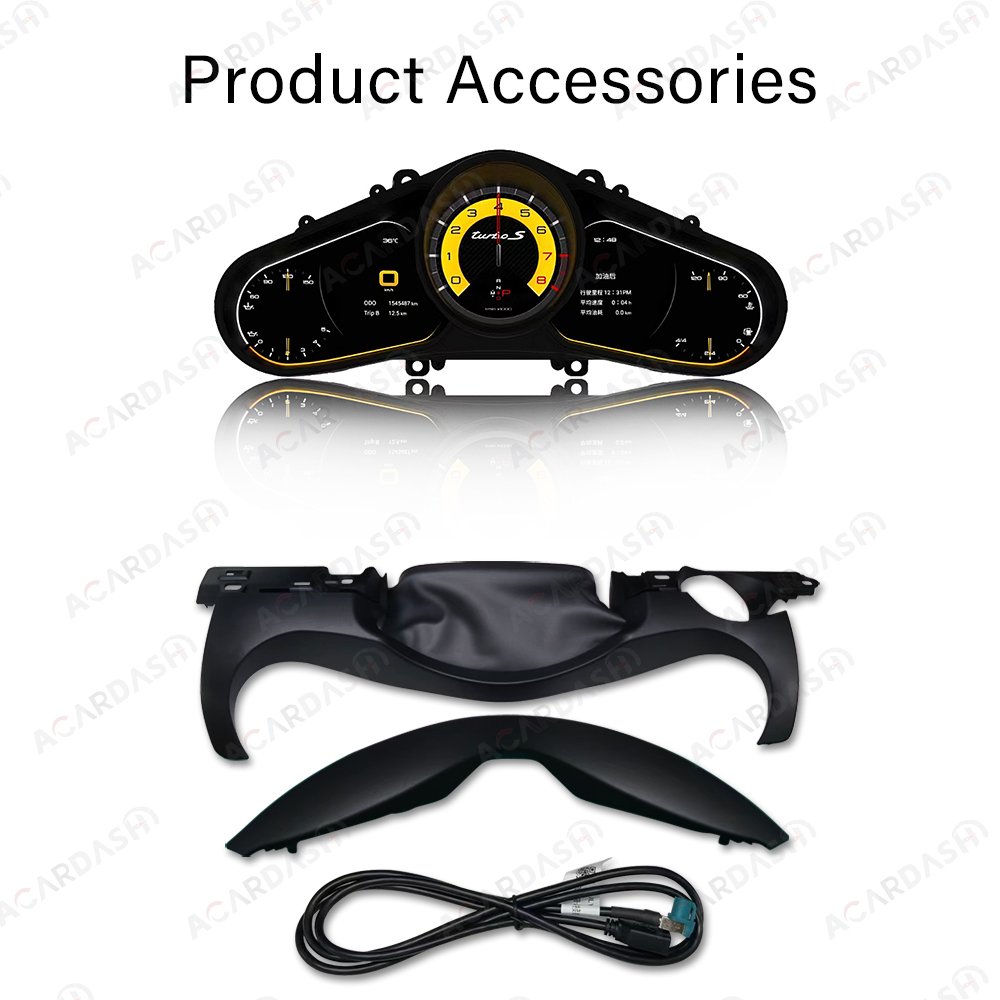 ACARDASH Digital Cluster Virtual Cockpit for Porsche Cayenne Panamera 10-17 Car Multimedia Player Odometer Dashboard Speed Meter