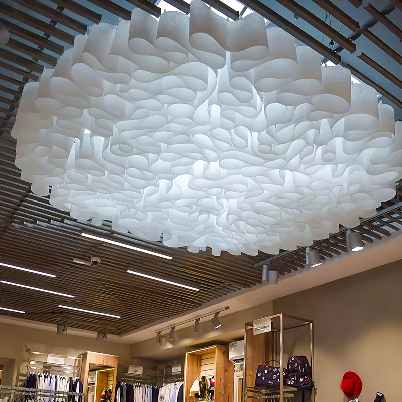 Custom Nordic Modern Lamps Hotel Banquet Hall Shopping Mall Clubhouse Living Room Special Design Luxury Ceiling Chandelier