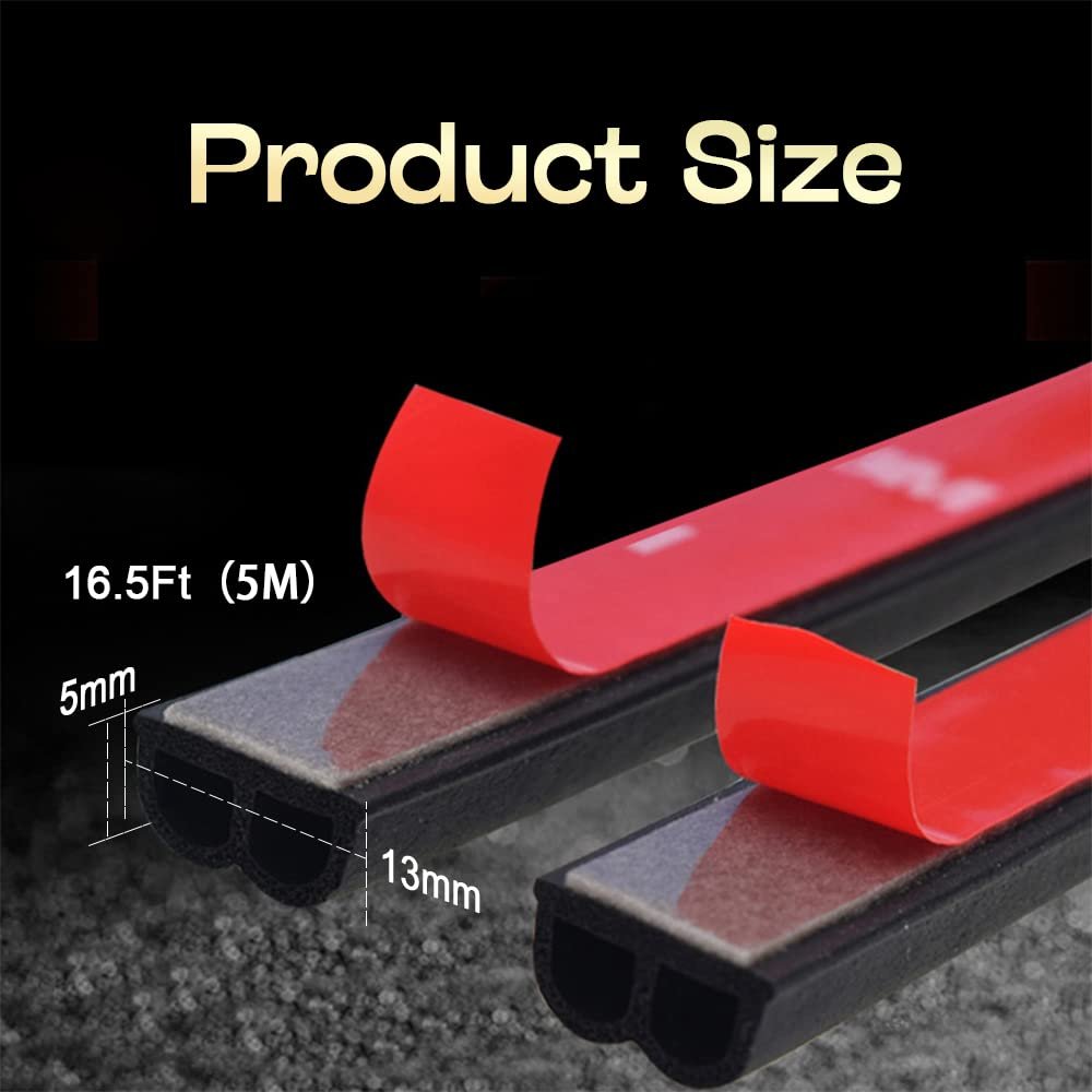 Universal 5M Auto Door Edge Strip Anti-Scratch Protective Rubber Accessory Decorative Car Door Accessories Protector