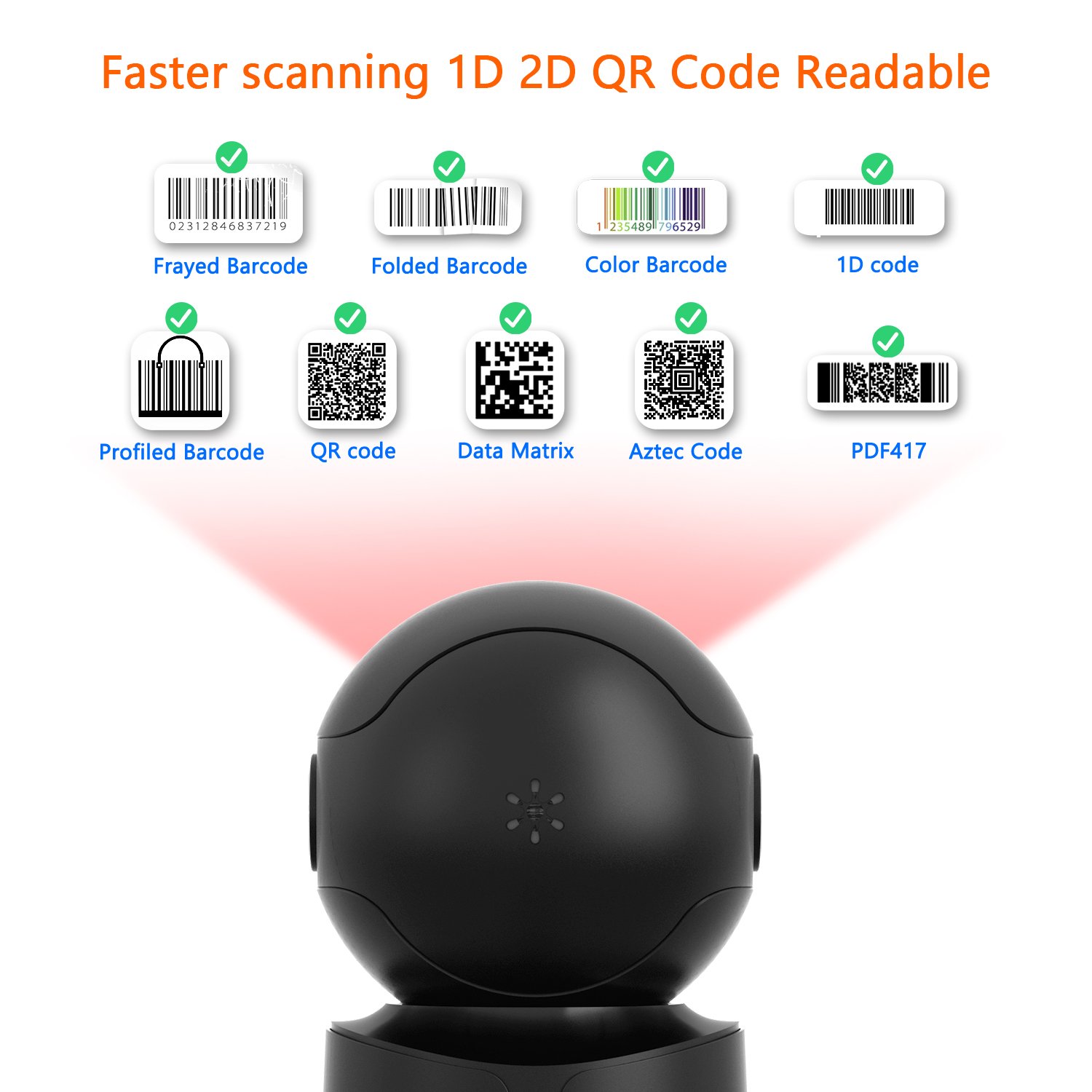 NETUM RADALL Netum A5 A6 Cheap Price High Quality Auto Sense Scan Omni-Directional Pos Barcode Scanner