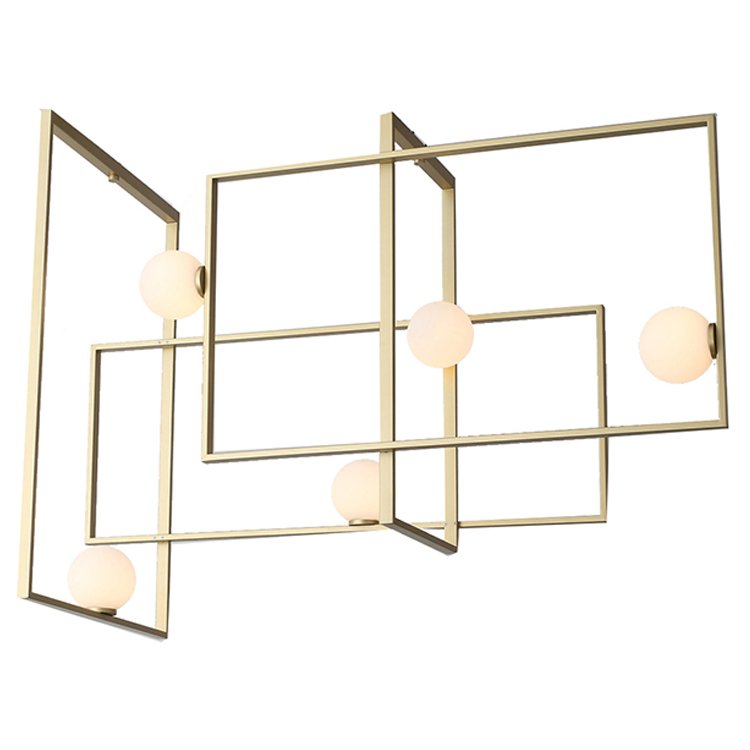 Ball Hotel Home Decoration Lighting LED Ceiling Lamp Designer Innovative Design Metal Frame Glass Modern Iron Aluminum 80 360 85