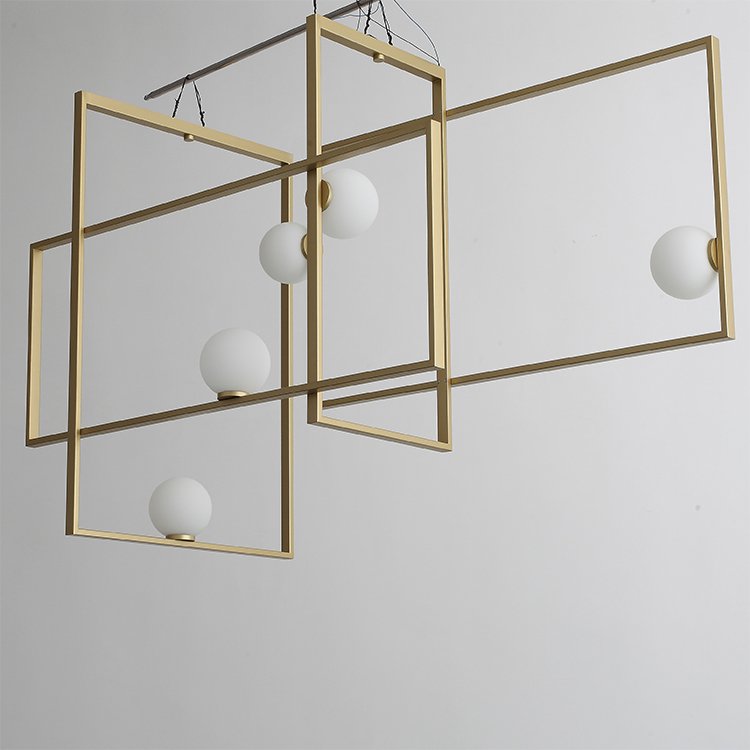 Ball Hotel Home Decoration Lighting LED Ceiling Lamp Designer Innovative Design Metal Frame Glass Modern Iron Aluminum 80 360 85