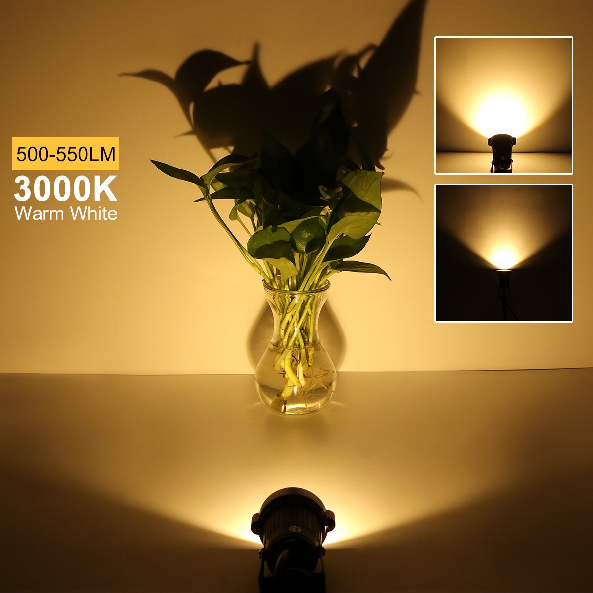 Outdoor LED Lawn Light with Spike Stand Waterproof IP68 Rotating Path COB Spotlight 220V RGB Garden Landscape Tree Spot Light