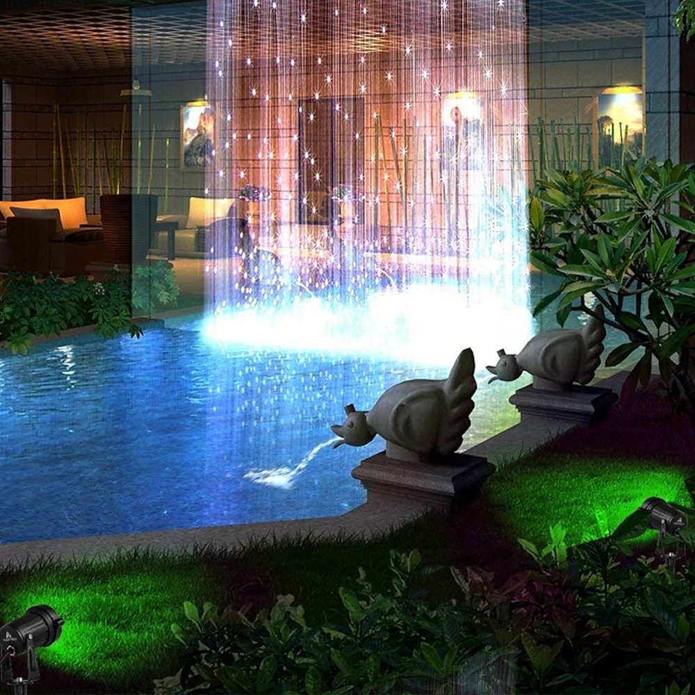 Outdoor LED Lawn Light with Spike Stand Waterproof IP68 Rotating Path COB Spotlight 220V RGB Garden Landscape Tree Spot Light