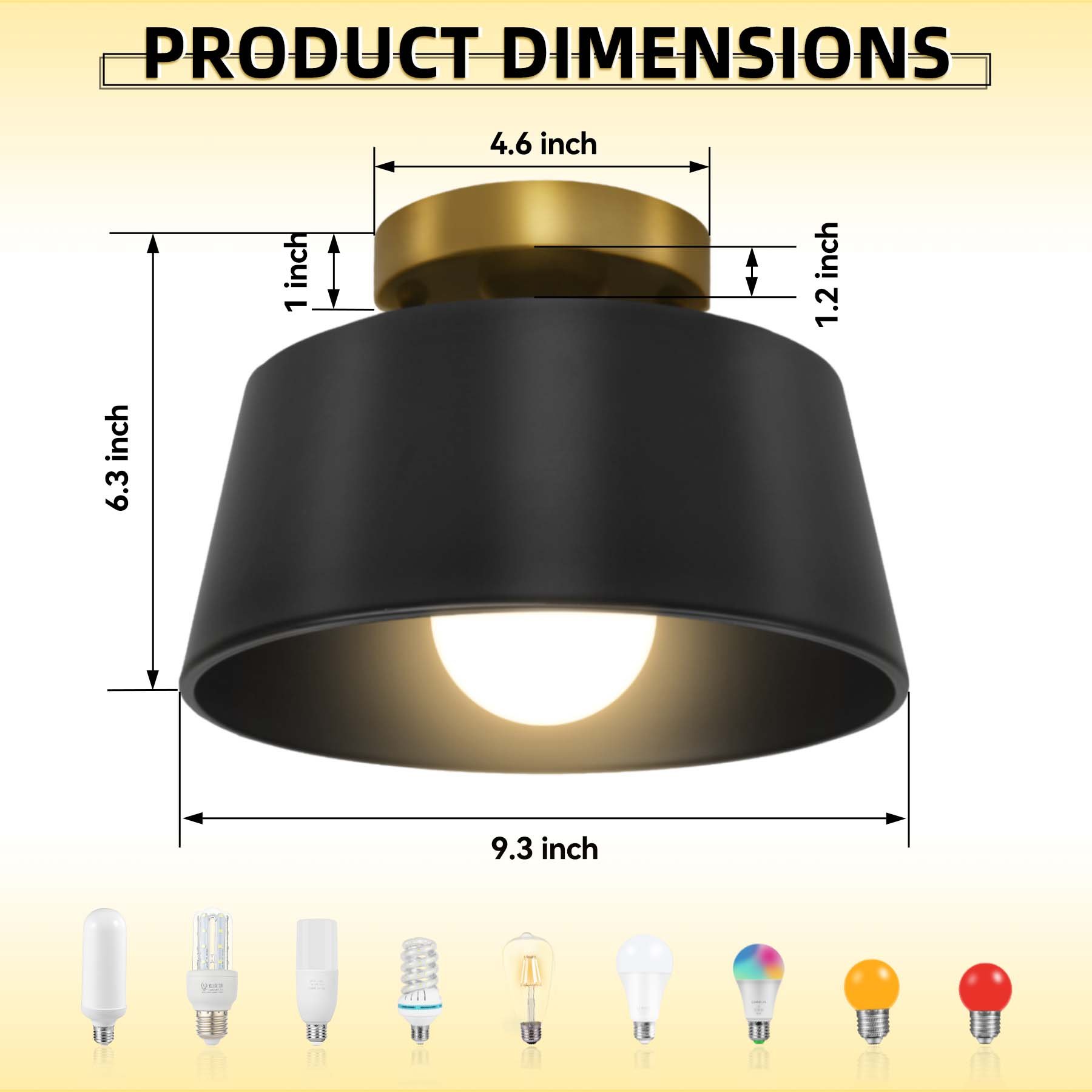 Vintage Design Indoor Ceiling Lights for Home Decorative Ceiling Lights for Living Room/Bedroom Lights Ceiling/Led Ceiling Light