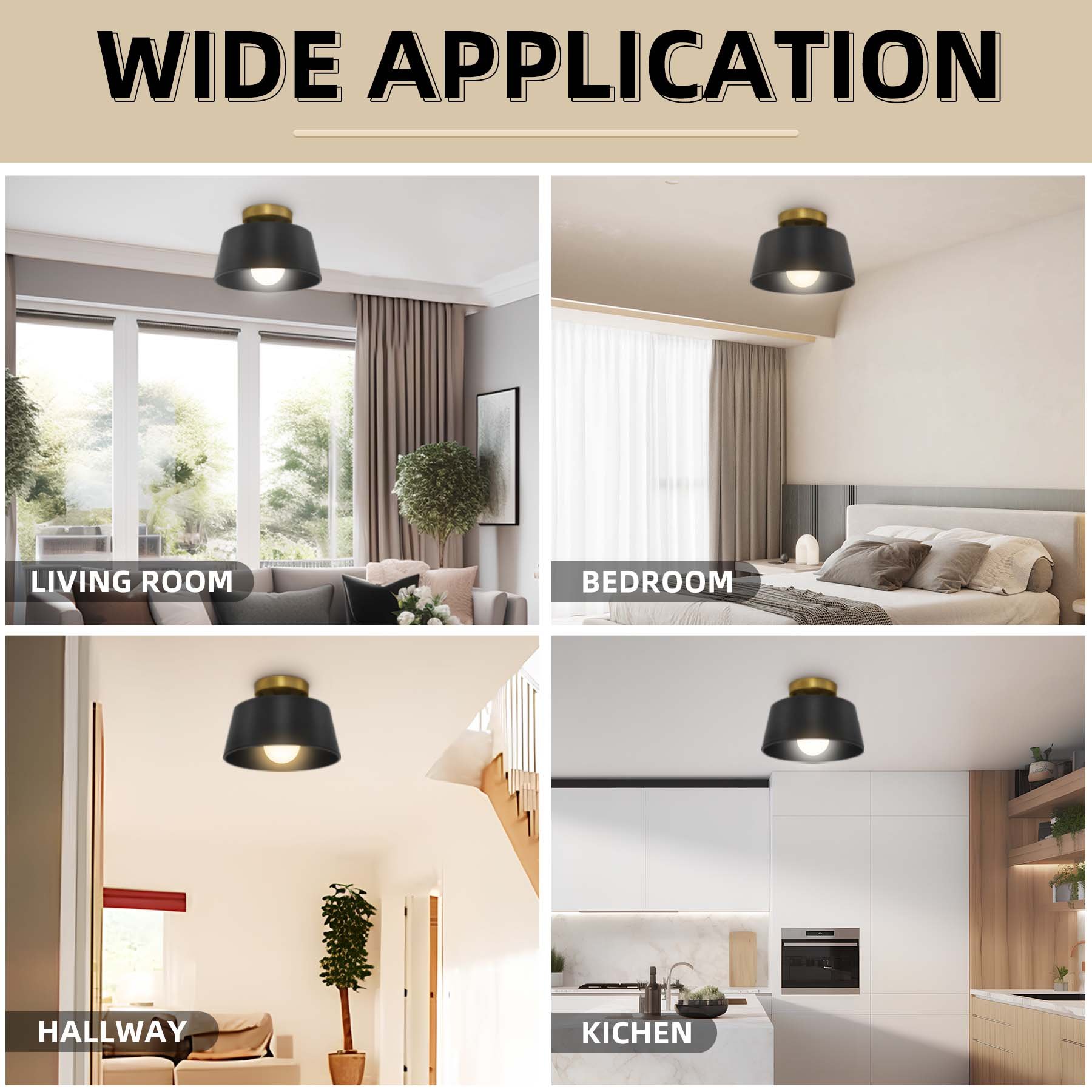 Vintage Design Indoor Ceiling Lights for Home Decorative Ceiling Lights for Living Room/Bedroom Lights Ceiling/Led Ceiling Light