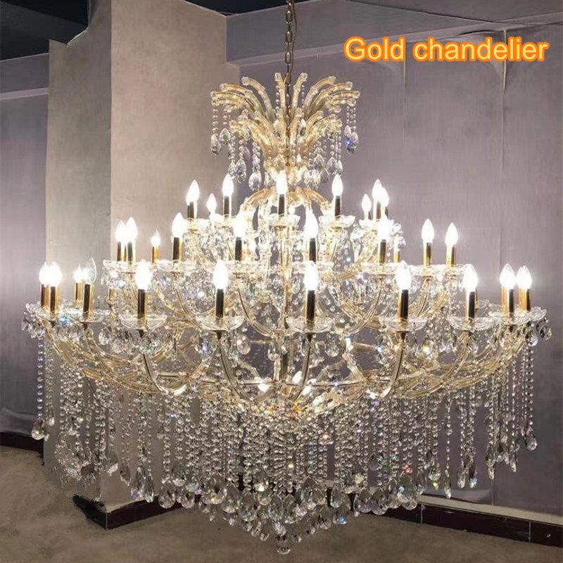 Modern Transparent Crystal Luxury Living Room Glass Candle Chandelier Manufacturers Ceiling Lamp Chandelier
