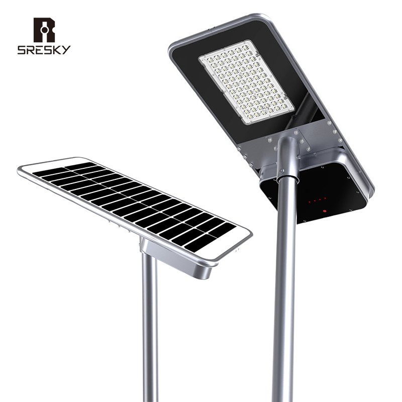 SRESKY Easy Install Ip65 All in One 60W 100W 120W Outdoor Street Lamp Led Solar Outdoor Light