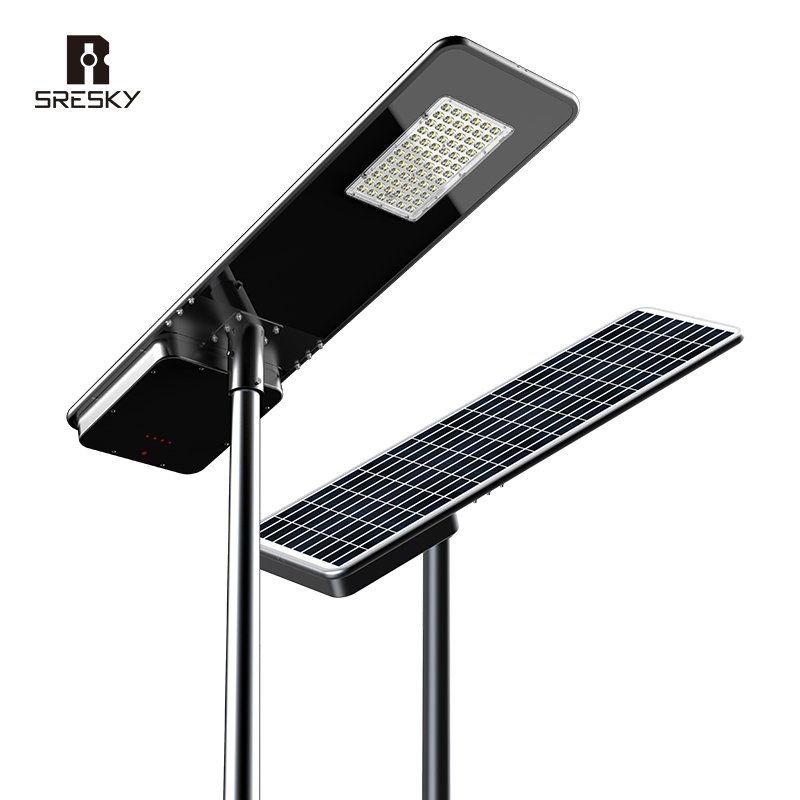 SRESKY Easy Install Ip65 All in One 60W 100W 120W Outdoor Street Lamp Led Solar Outdoor Light