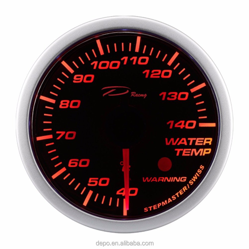 OBD2 Japanese Stepper Motor Auto Racing 60mm Water Temperature Gauge Key Feature Product for Auto Meter