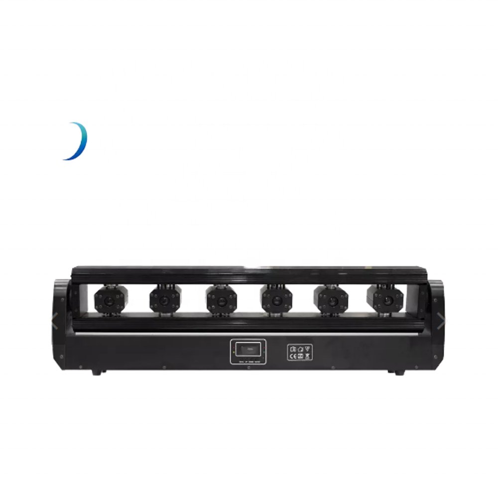 Professional 3W 12W Full Color RGB Stage Effect LED Bar Red Fat 6 Eye 3in1 Laser Light Projection Lights with DMX