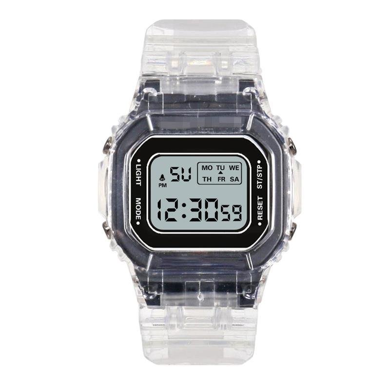 2024 Men Women Watches Gold Casual Transparent Digital Smartwatch Sport Watch Gift Clock Children Kid's Wristwatch Female