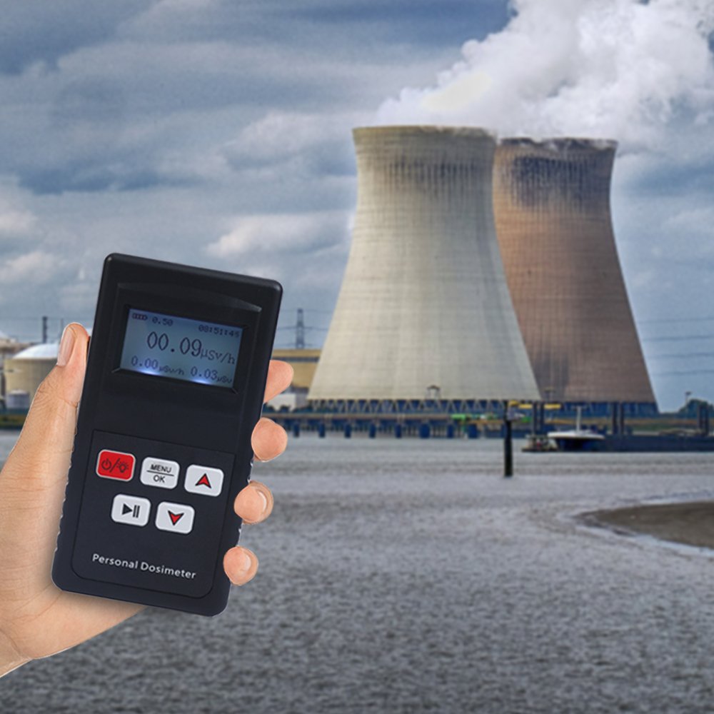 Digital LCD Display Handheld Beta Gamma X Ray Radiation Dosimeters Have Both Audible and Visual Alarms With Built-in Battery