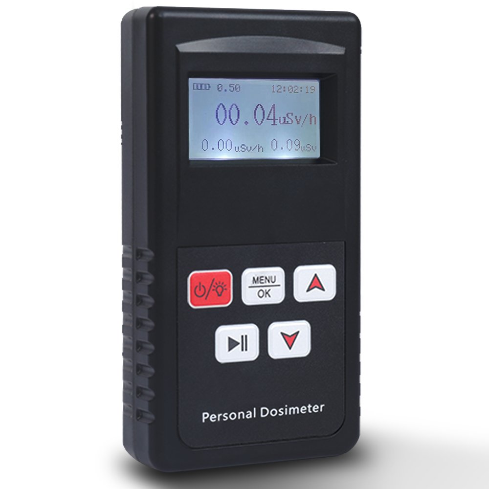 Digital LCD Display Handheld Beta Gamma X Ray Radiation Dosimeters Have Both Audible and Visual Alarms With Built-in Battery