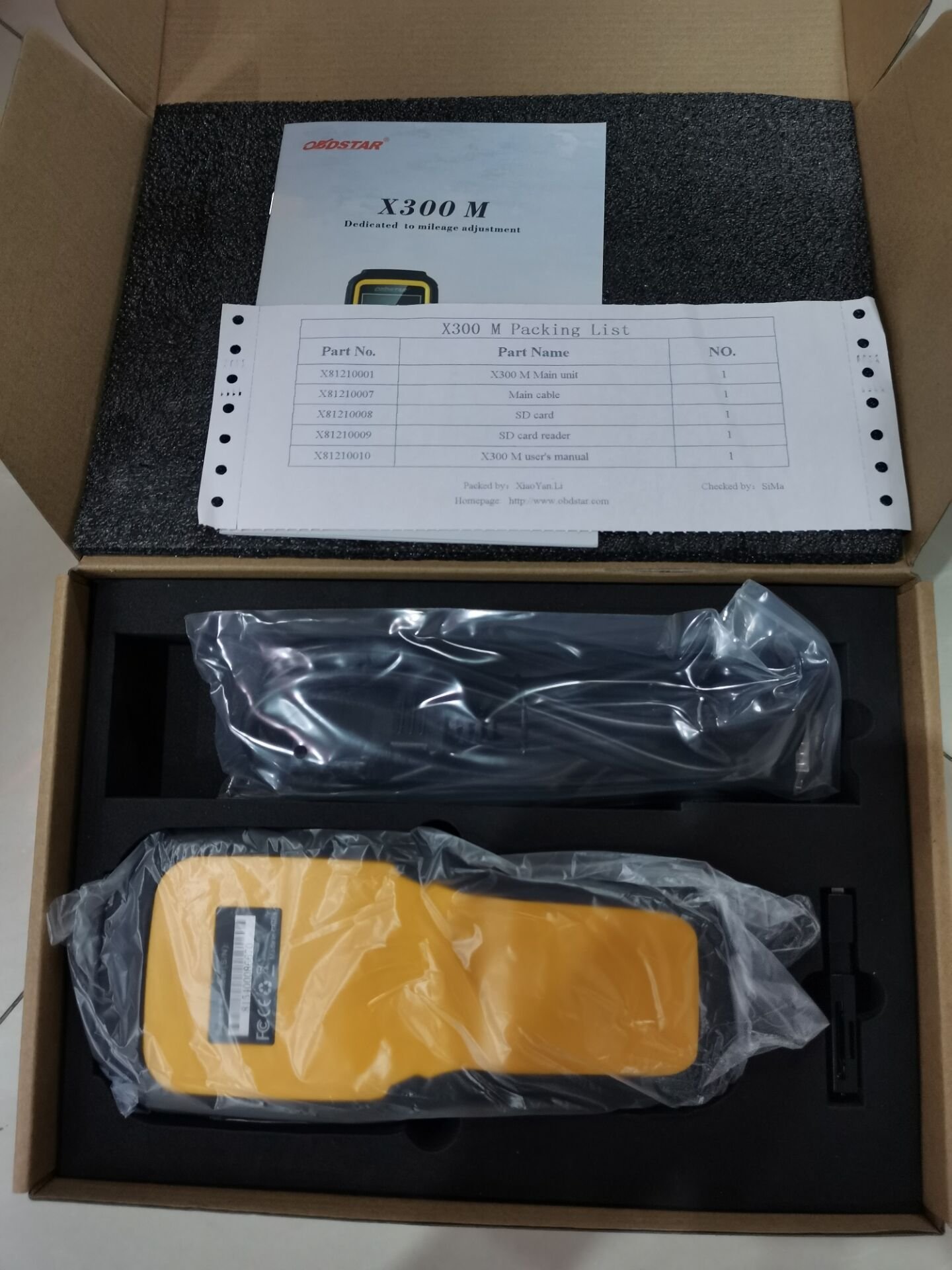 Hot Sale OBDSTAR X300M OBDII ODO-METRE Car TOOL and OBDII DIAGNOSTIC with Fast Chip for Auto Diagnostic & Repair