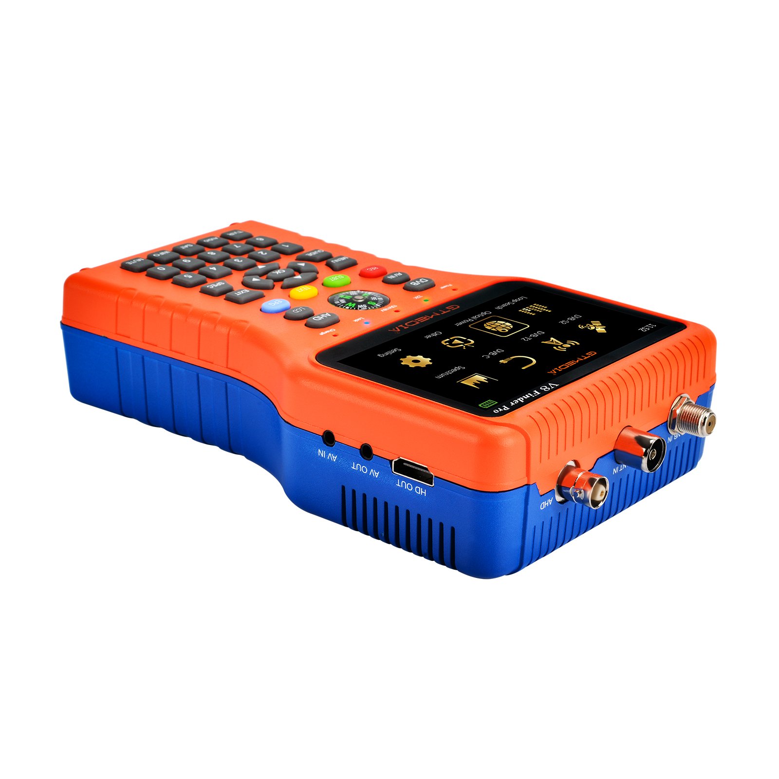 TD- GTMEDIA V8-Finder-Pro DVB S2X T2 C HD Display Compliant Handheld Combo Meter New Model Wholesale Satellite Finder IPTV Box