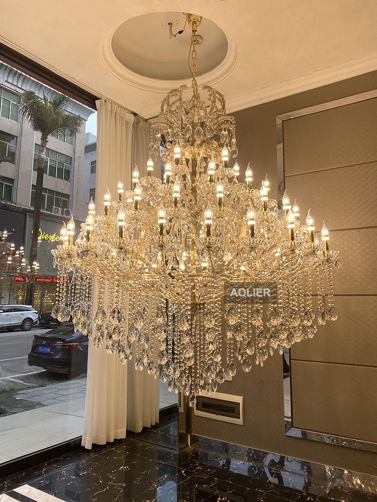 Trends Chandelier Luxury Crystal High Ceiling ,Warm Atmosphere Modern Crystal Chandeliers 2024