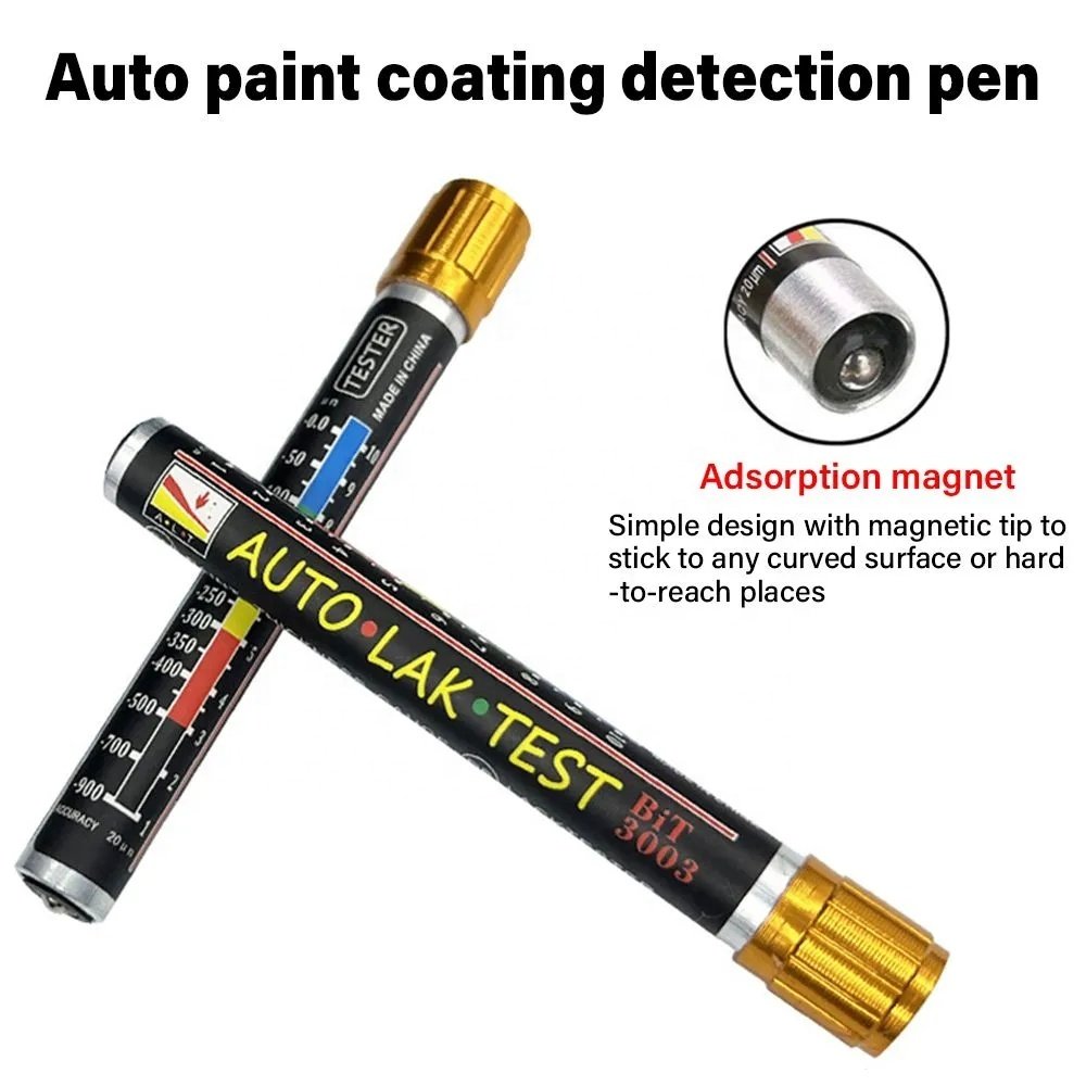 Quick Tester Paint Indicate Meter Test Tip With Magnetic Crash Coating Thickness Tester for Auto Repair Tools