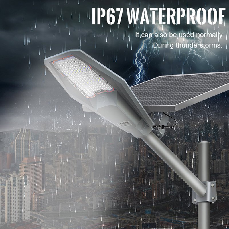 Omsen Hot Selling 100W 200W 300W 400W Solar Street Light Led Lights Lamp Outdoor Garden Solar Lighting IP67 with Remote Control