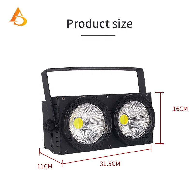 Customized Stage Lighting Two Big Eyes Cob Audience Blinder Led Disco Light for DJ Equipment