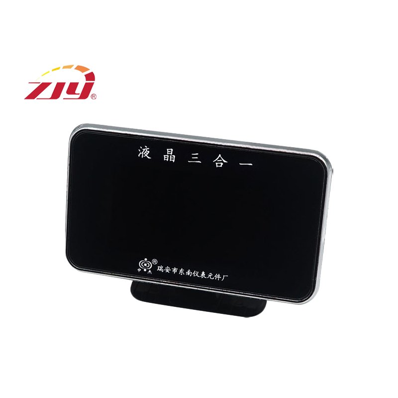 ZJY Gauge 3 in 1 Universal LCD Car Digital Alarm Gauge Water Temp Voltmeter Oil Pressure Gauge