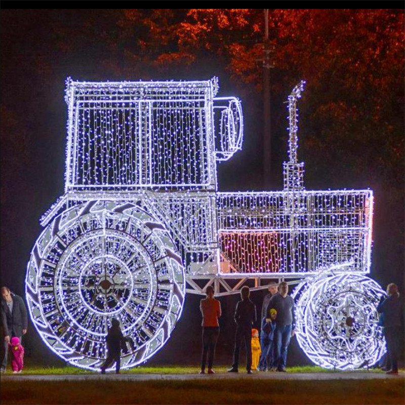 Outdoor Holiday Lighting Christmas Transportation Car Train Airplane LED Decoration Neon Flexible Pattern Light