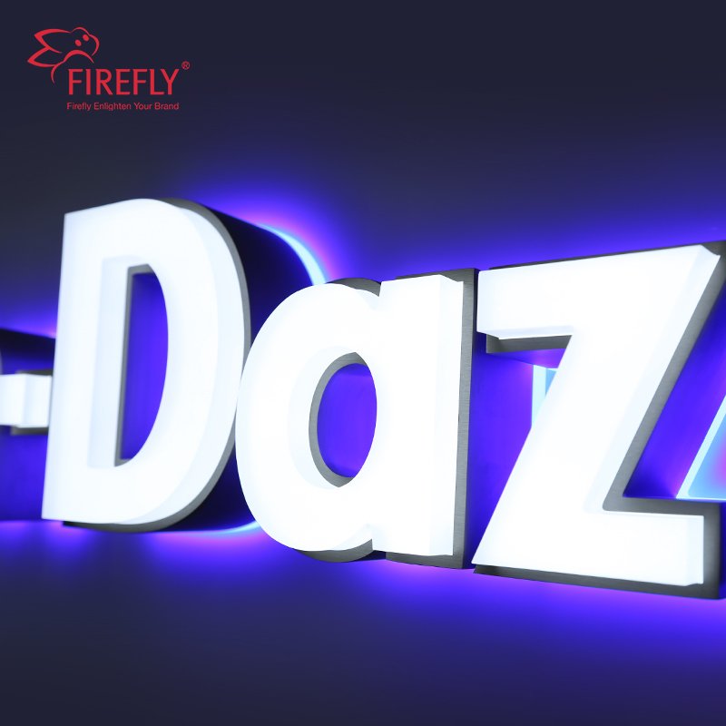 Front Lit Led logo Letter Sign Outdoor 3d Letter Sign Custom Outdoor Sign Business Retail Signboard