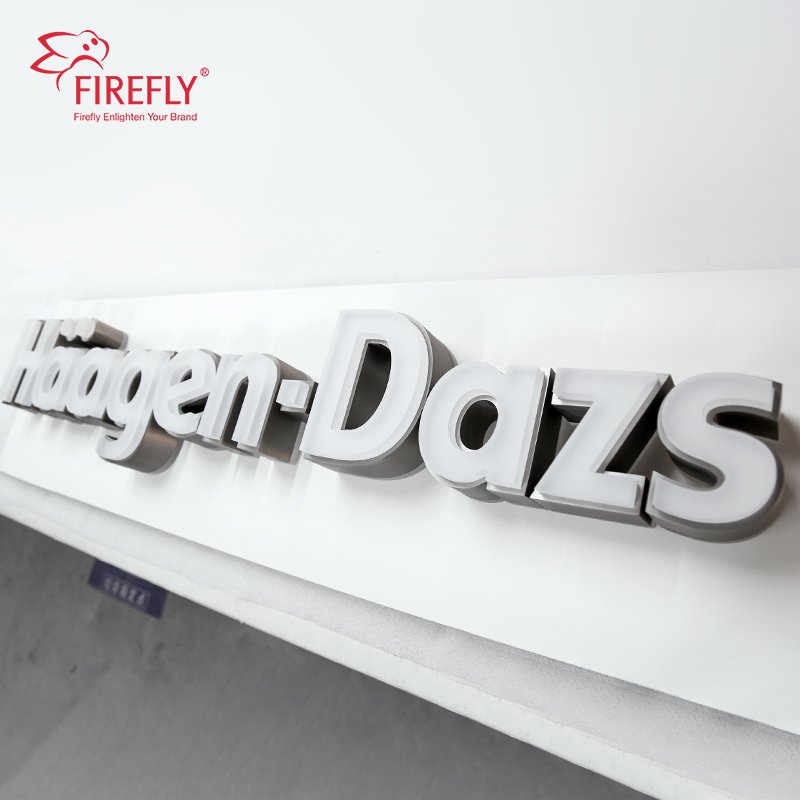 Front Lit Led logo Letter Sign Outdoor 3d Letter Sign Custom Outdoor Sign Business Retail Signboard