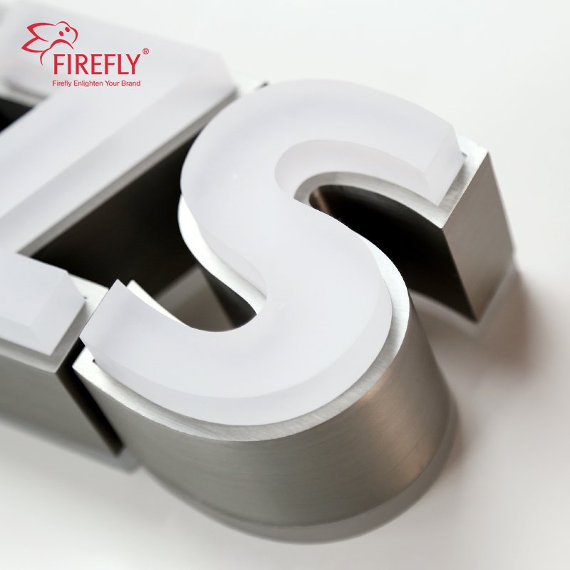 Front Lit Led logo Letter Sign Outdoor 3d Letter Sign Custom Outdoor Sign Business Retail Signboard