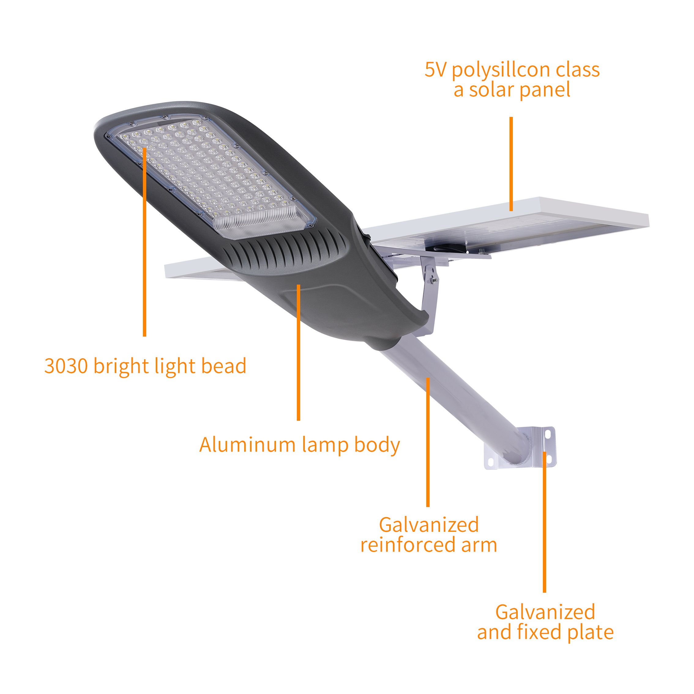 Factory Latest Version Split All in 2 Solar Street Light Solar Panel LED 300 500W 800W 1000W With New Lithium Battery for Street