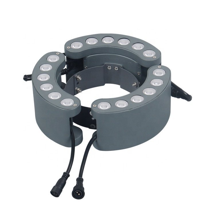 18W External Control Warm White Hug Hoop Lights IP65 Waterproof Outdoor Landscape Lighting DC24V Led Pole Ring Tree Spot Light