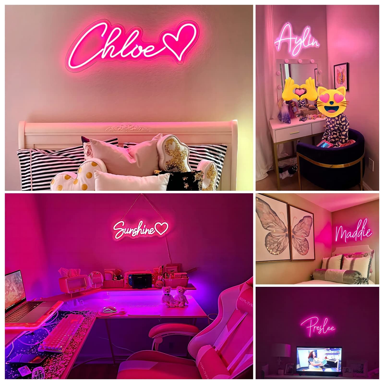 Custom Neon Signs Name Sign Customizable for Wall Decor Personalized Neon Sign for Wedding Birthday Party Gift