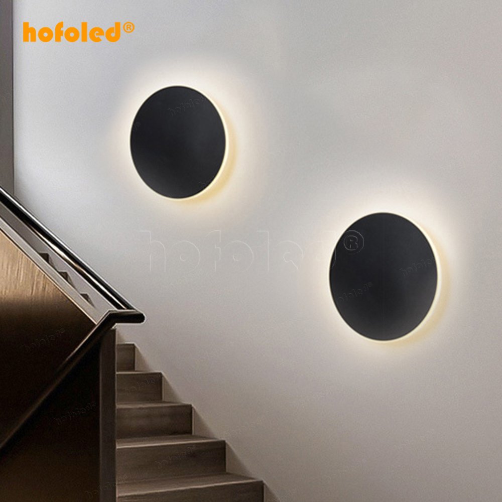Nordic 8W LED Wall Lighting Fixture Waterproof Metal Sconce for Outdoor Bedroom Garden Villa Wall Lights Wall Mount Installation