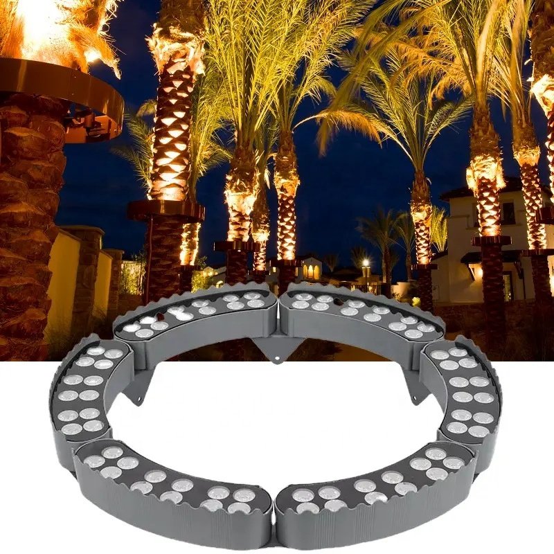 LED Ring Tree Light Ed Colorful l Landscape Atmosphere Tree Light IP65 Waterproof Outdoor Spotlights Inserted Tree Lights